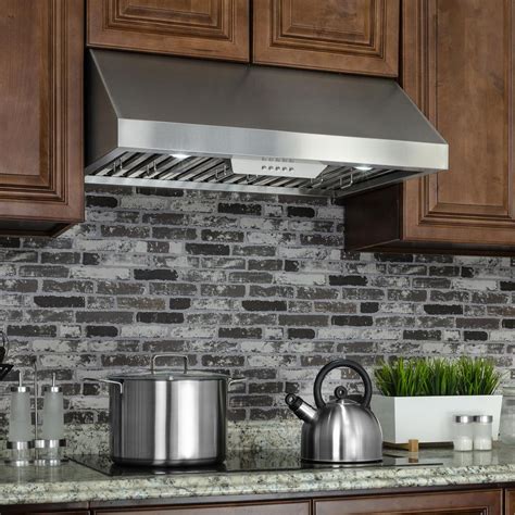 30 inch under cabinet range hood stainless steel review|under cabinet vent hood pictures.